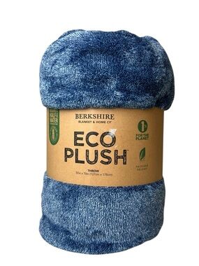 Berkshire EcoPlush Plush Earth Friendly Blue Throw Blanket